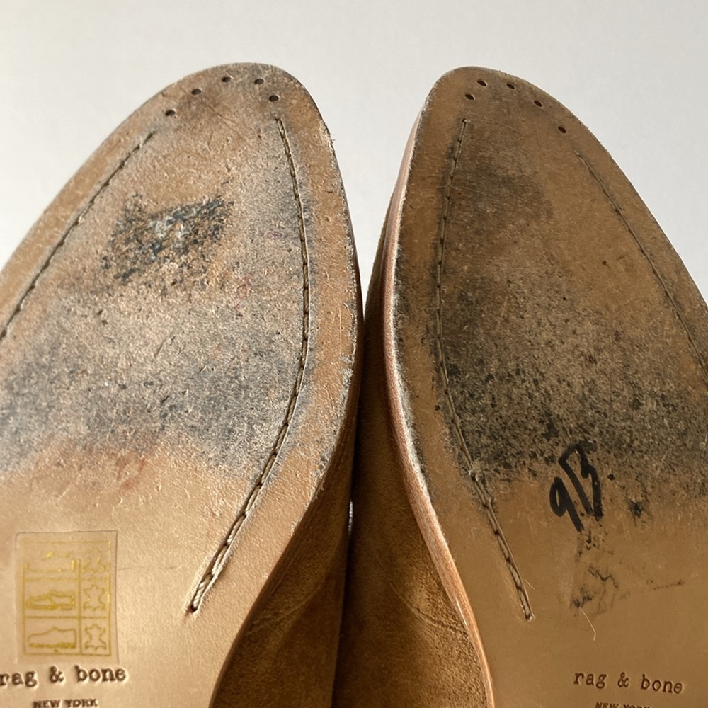 Rag & Bone Wesley Hazel brown suede ankle boots women’s 38.5 EUC - Picture 5 of 8